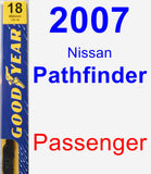 Passenger Wiper Blade for 2007 Nissan Pathfinder - Premium