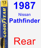 Rear Wiper Blade for 1987 Nissan Pathfinder - Premium