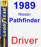 Driver Wiper Blade for 1989 Nissan Pathfinder - Premium