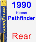 Rear Wiper Blade for 1990 Nissan Pathfinder - Premium