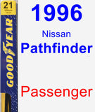 Passenger Wiper Blade for 1996 Nissan Pathfinder - Premium