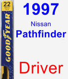 Driver Wiper Blade for 1997 Nissan Pathfinder - Premium