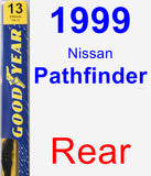 Rear Wiper Blade for 1999 Nissan Pathfinder - Premium