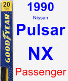 Passenger Wiper Blade for 1990 Nissan Pulsar NX - Premium