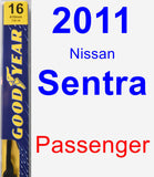 Passenger Wiper Blade for 2011 Nissan Sentra - Premium