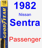 Passenger Wiper Blade for 1982 Nissan Sentra - Premium