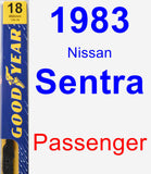 Passenger Wiper Blade for 1983 Nissan Sentra - Premium