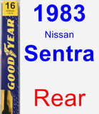 Rear Wiper Blade for 1983 Nissan Sentra - Premium