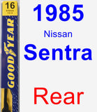 Rear Wiper Blade for 1985 Nissan Sentra - Premium