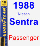 Passenger Wiper Blade for 1988 Nissan Sentra - Premium