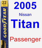 Passenger Wiper Blade for 2005 Nissan Titan - Premium