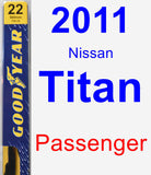 Passenger Wiper Blade for 2011 Nissan Titan - Premium