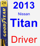 Driver Wiper Blade for 2013 Nissan Titan - Premium