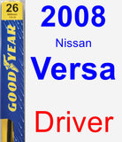 Driver Wiper Blade for 2008 Nissan Versa - Premium