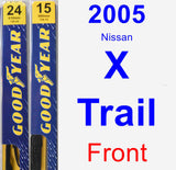 Front Wiper Blade Pack for 2005 Nissan X-Trail - Premium