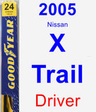 Driver Wiper Blade for 2005 Nissan X-Trail - Premium