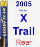 Rear Wiper Blade for 2005 Nissan X-Trail - Premium