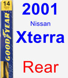 Rear Wiper Blade for 2001 Nissan Xterra - Premium