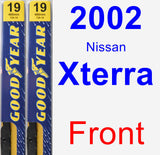 Front Wiper Blade Pack for 2002 Nissan Xterra - Premium