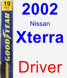 Driver Wiper Blade for 2002 Nissan Xterra - Premium