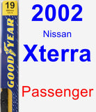 Passenger Wiper Blade for 2002 Nissan Xterra - Premium