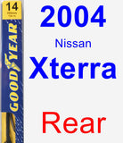 Rear Wiper Blade for 2004 Nissan Xterra - Premium