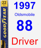 Driver Wiper Blade for 1997 Oldsmobile 88 - Premium