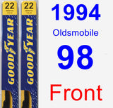 Front Wiper Blade Pack for 1994 Oldsmobile 98 - Premium