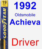 Driver Wiper Blade for 1992 Oldsmobile Achieva - Premium