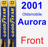 Front Wiper Blade Pack for 2001 Oldsmobile Aurora - Premium