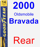 Rear Wiper Blade for 2000 Oldsmobile Bravada - Premium