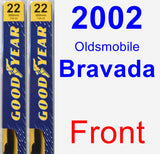 Front Wiper Blade Pack for 2002 Oldsmobile Bravada - Premium