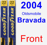 Front Wiper Blade Pack for 2004 Oldsmobile Bravada - Premium