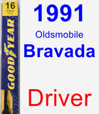 Driver Wiper Blade for 1991 Oldsmobile Bravada - Premium