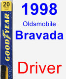 Driver Wiper Blade for 1998 Oldsmobile Bravada - Premium