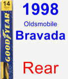 Rear Wiper Blade for 1998 Oldsmobile Bravada - Premium