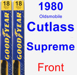 Front Wiper Blade Pack for 1980 Oldsmobile Cutlass Supreme - Premium