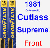 Front Wiper Blade Pack for 1981 Oldsmobile Cutlass Supreme - Premium