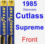 Front Wiper Blade Pack for 1985 Oldsmobile Cutlass Supreme - Premium