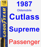 Passenger Wiper Blade for 1987 Oldsmobile Cutlass Supreme - Premium