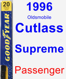 Passenger Wiper Blade for 1996 Oldsmobile Cutlass Supreme - Premium