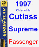 Passenger Wiper Blade for 1997 Oldsmobile Cutlass Supreme - Premium