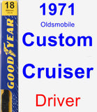 Driver Wiper Blade for 1971 Oldsmobile Custom Cruiser - Premium