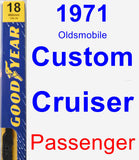 Passenger Wiper Blade for 1971 Oldsmobile Custom Cruiser - Premium
