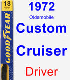 Driver Wiper Blade for 1972 Oldsmobile Custom Cruiser - Premium