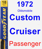 Passenger Wiper Blade for 1972 Oldsmobile Custom Cruiser - Premium
