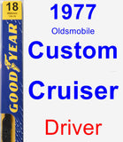 Driver Wiper Blade for 1977 Oldsmobile Custom Cruiser - Premium