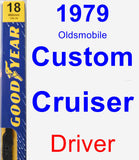 Driver Wiper Blade for 1979 Oldsmobile Custom Cruiser - Premium