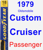 Passenger Wiper Blade for 1979 Oldsmobile Custom Cruiser - Premium