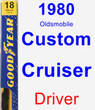 Driver Wiper Blade for 1980 Oldsmobile Custom Cruiser - Premium